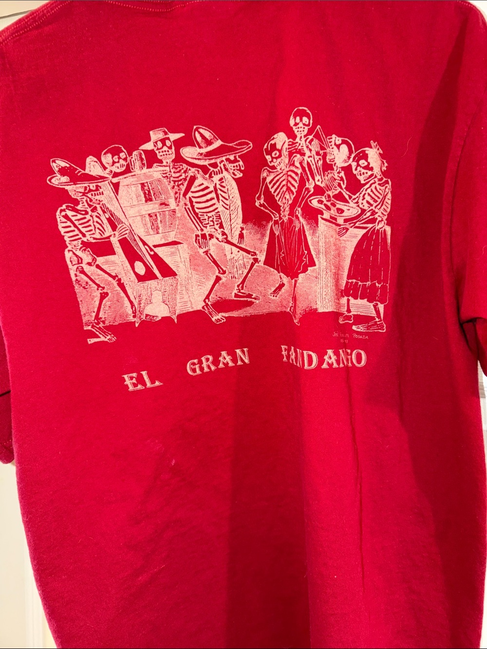 Cabo San Lucas de México Tee- 'El Gran Fandango' Dancing Skeleton Print